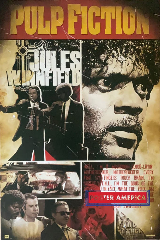Pulp Fiction Jules Winnfield Samuel Jackson Poster 24 X 36