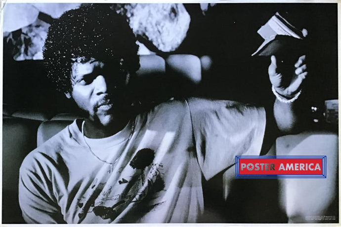 Pulp Fiction Samuel L Jackson Diner Scene Black & White Poster 24 X 36 Vintage Poster