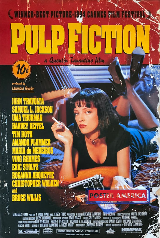 Pulp Fiction Vintage 1993 One-Sheet Movie Poster 27 X 40