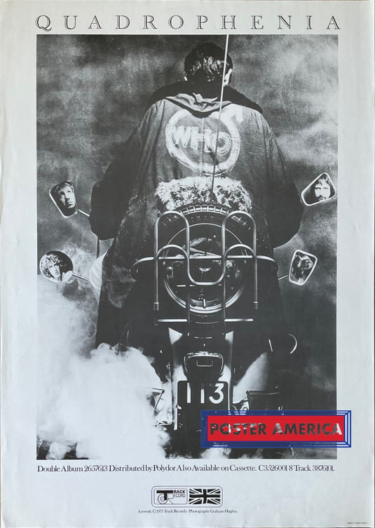 Quadrophenia Double The Who Album Original Polydor 1973 UK Poster 25.5 x 35.5 Vintage Poster