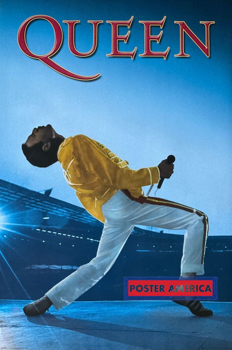 Queen Live at Wembley Freddie Mercury Poster 24 x 36 Poster