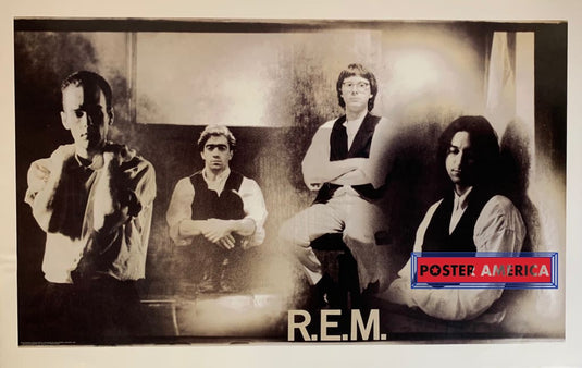 R.e.m. Photo By Dennis Keely 1991 Group Shot Poster 22 X 34 Vintage Poster