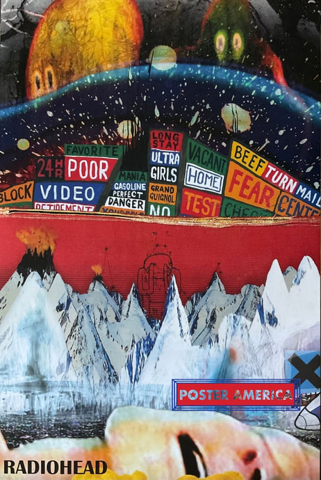 Radiohead Album Cover Mashup Collage Style Poster 24 x 36 Poster