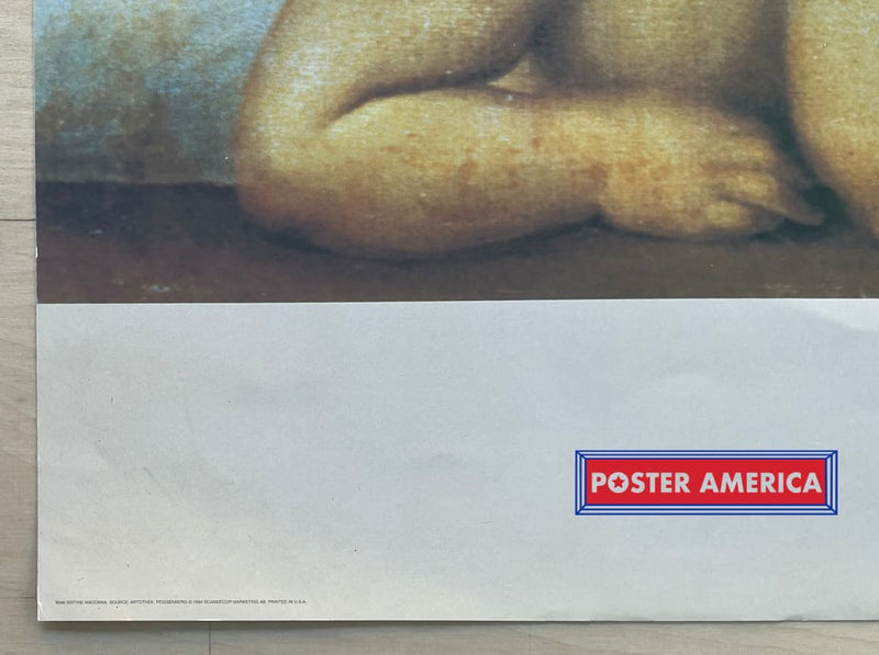 Load image into Gallery viewer, Raffaello Sanzio Da Urbino Sistine Madonna Vintage Art Print 23.5 X 31.5 Fine

