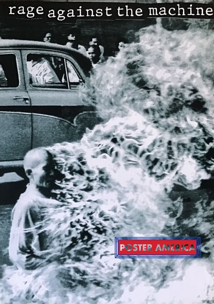 Load image into Gallery viewer, Rage Against The Machine Burning Monk Poster 24 X 34
