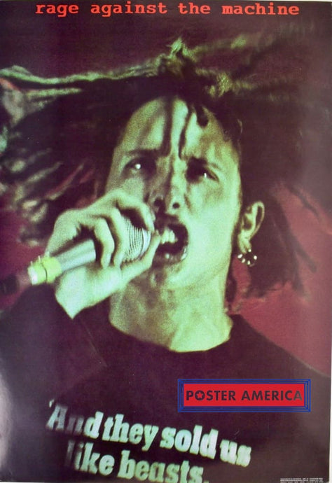 Rage Against The Machine Zach De La Rocha Rare Poster 24 X 35