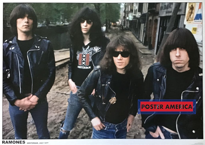 Ramones Amsterdam July 1977 Vintage Music Poster 23.5 X 33