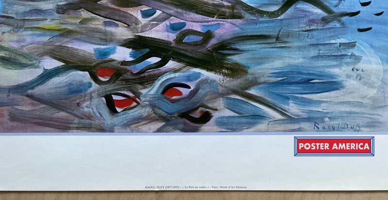 Load image into Gallery viewer, Raoul Dufy Le Port Au Voilier Vintage Italian Import Art Print 23.5 X 31.5 Fine
