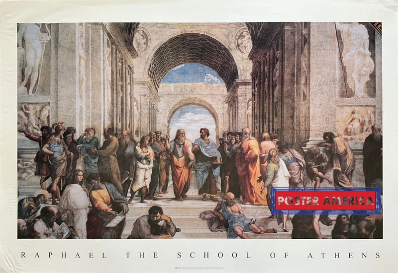Load image into Gallery viewer, Raphael The School Of Athens Detail Art Poster 24 X 35
