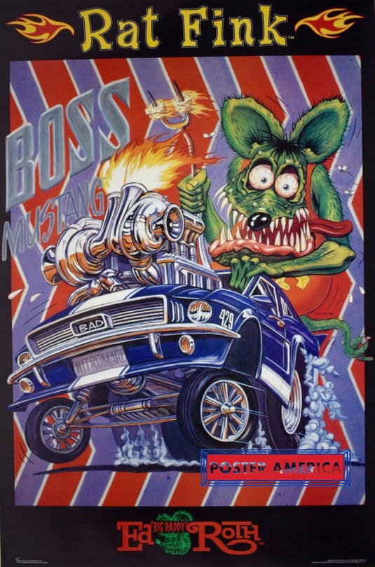Ed Roth Mustang Art Racing Champions Rat Fink Mod Rods Ed Roth