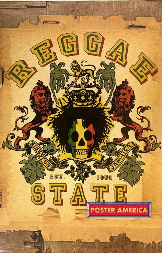 Reggae State Est. 1950 Rasta Smax 2006 Poster 23 X 35