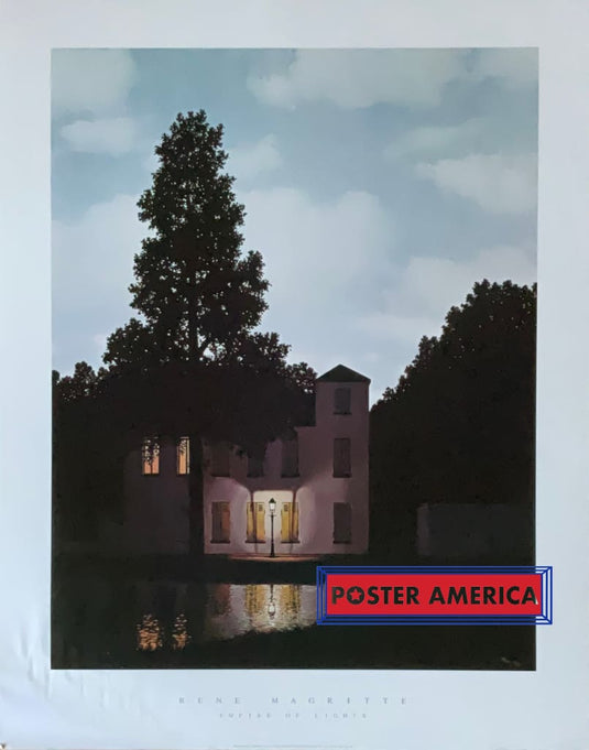 Rene Magritte Empire Of Lights Surrealism Vintage Poster 22 X 28 Art Print