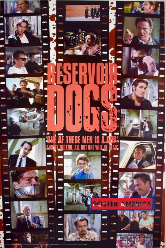 Reservoir Dogs One Of These Men Is A Cop Film Reel Poster 24 X 36 Vintage Poster