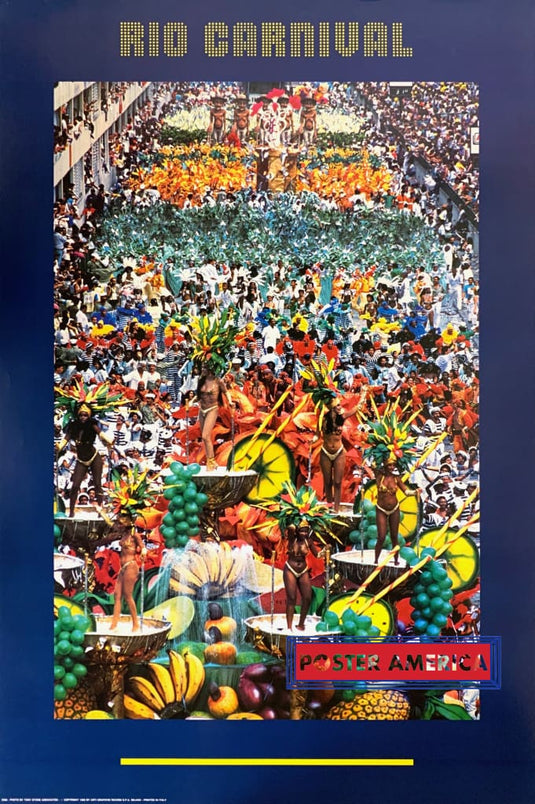 Rio Carnival Photo By Tony Stone Associates 1990 Vintage Brazil Poster 24 X 36 Vintage Poster