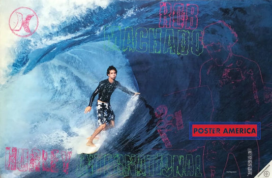 Rob Machado Double Sided Hurley Surfing Poster 20.5 X 31 Posters Prints & Visual Artwork
