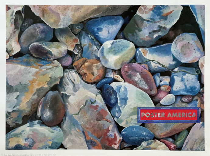 Rocks By Byron Charles Vintage 1988 Poster Print 18 X 24 Vintage Poster