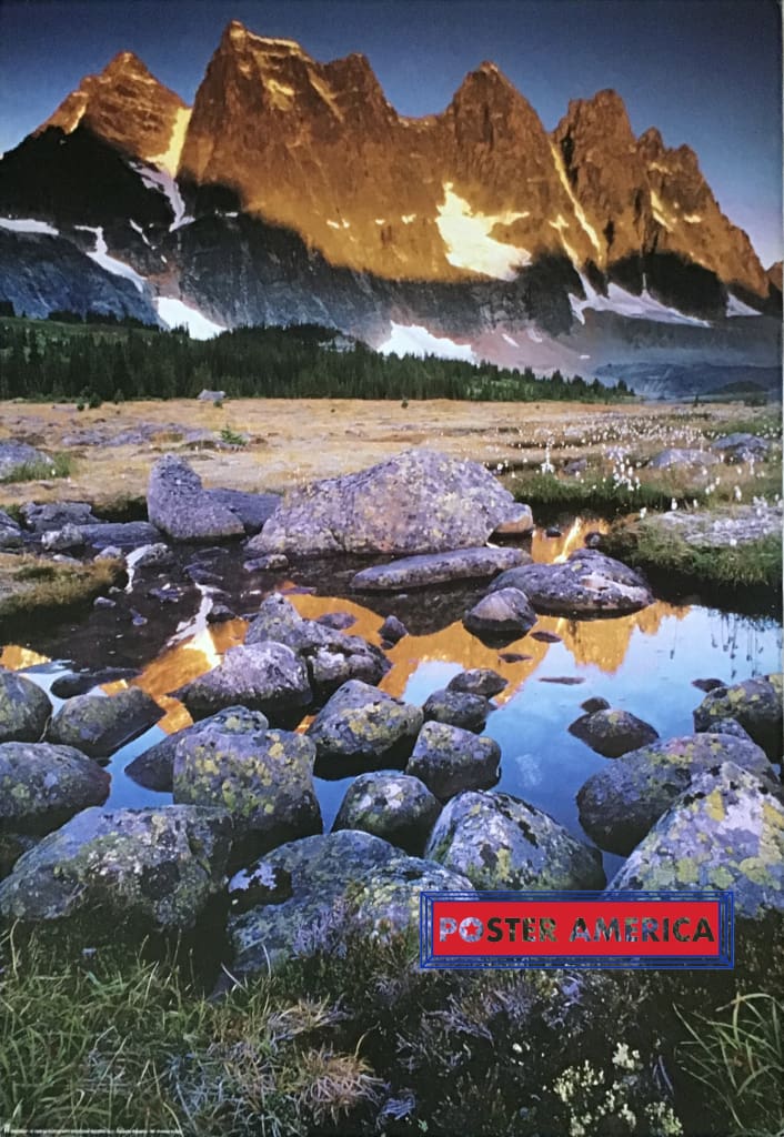 Load image into Gallery viewer, Rocky Stream And Mountain Range Poster 24 X 35
