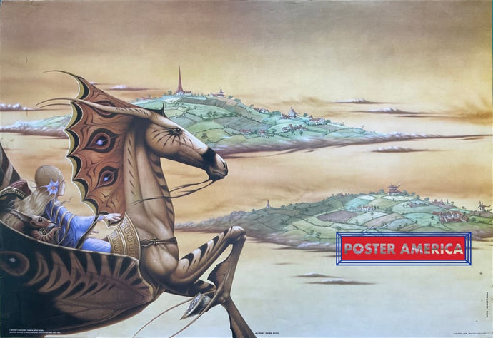 Rodney Mathews Almost Home Vintage 1988 Uk Import Art Poster 24 X 35