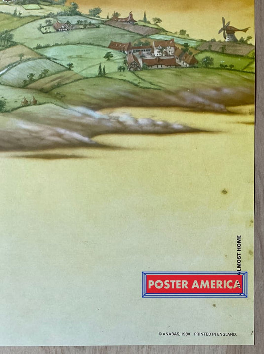 Rodney Mathews Almost Home Vintage 1988 Uk Import Art Poster 24 X 35