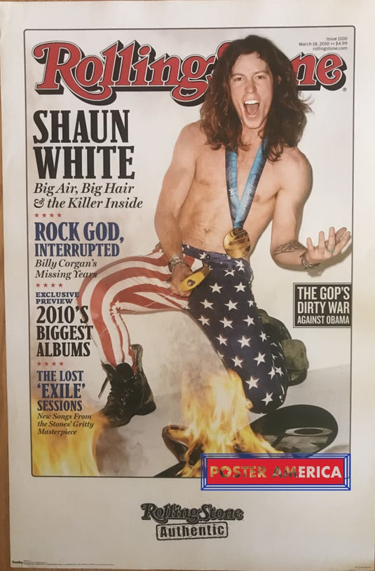 Rolling Stone Cover Shaun White Canadian Import Poster 22 X 34