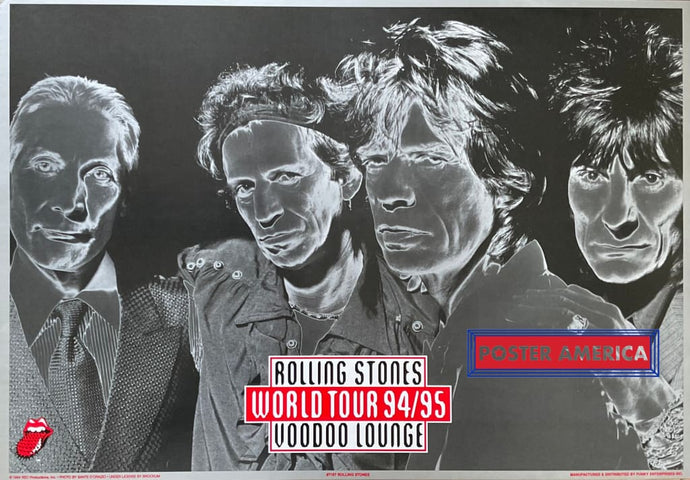 Rolling Stones Voodoo Lounge World Tour 1994 Poster 23.5 x 32.5 Posters Prints & Visual Artwork