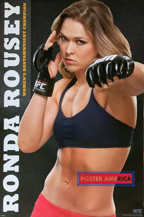 Ronda Rousey Womens Bantamweight Champion Ufc Poster 24 X 36
