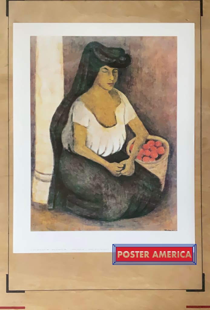 Load image into Gallery viewer, Rufino Tamayo Woman With Black Coif Art Print 22.5 X 28.5 Poster
