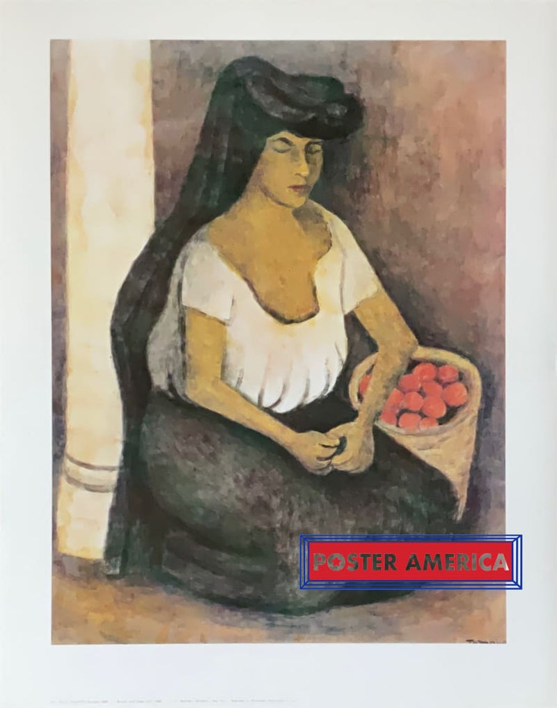 Load image into Gallery viewer, Rufino Tamayo Woman With Black Coif Art Print 22.5 X 28.5 Poster
