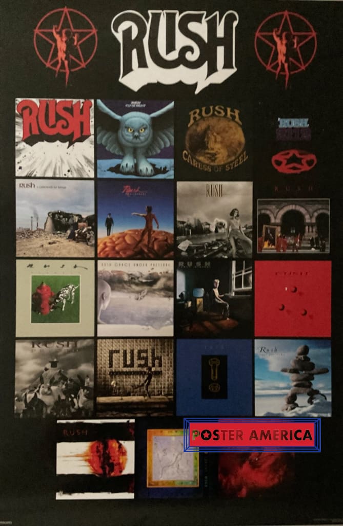 Load image into Gallery viewer, Rush 30Th Anniversary Album Collage Poster 24 X 36 Pyramid America
