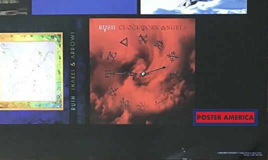 Rush 30Th Anniversary Album Collage Poster 24 X 36