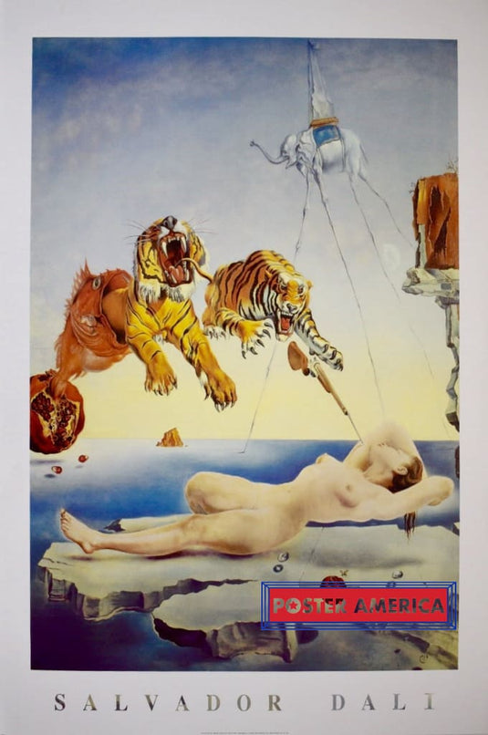 Salvador Dali Dream Caused By A Bee Flight Art Poster 24 X 36