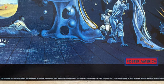 Salvador Dali Idylle Atomique Vintage Art Poster 24 X 35