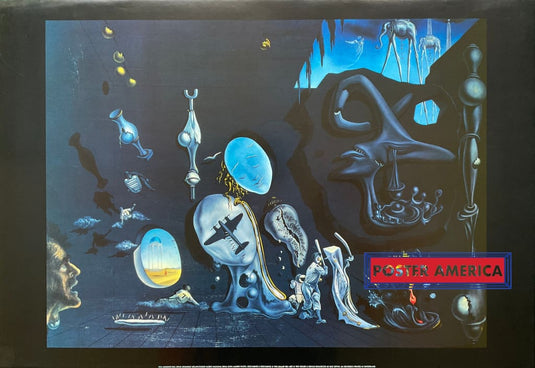 Salvador Dali Idylle Atomique Vintage Art Poster 24 X 35