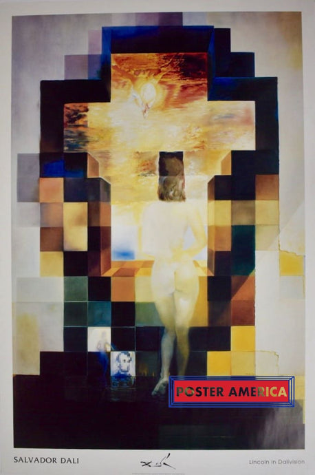 Salvador Dali Lincoln In Dalivision Poster 24 X 36