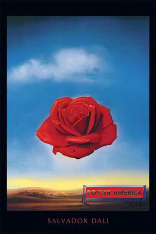 Salvador Dali Meditative Rose Poster 24 X 36