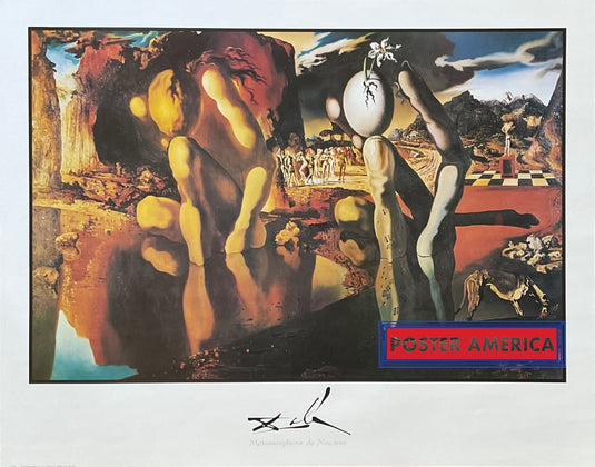 Xxx - Salvador Dali Metamorphose De Nacisse Vintage Art Print 22 X 28 Posters Prints & Visual