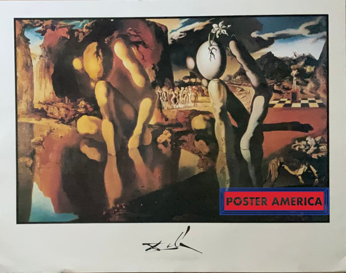 Salvador Dali Metamorphose De Narcisse Vintage Art Print 22 X 28 Fine