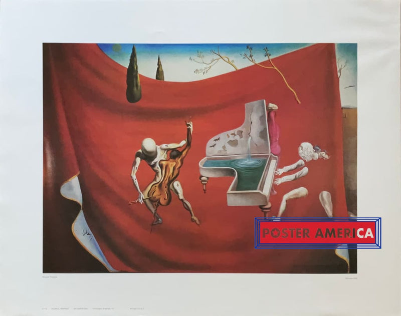Load image into Gallery viewer, Salvador Dali Musical Tempest Fine Art Print 22.5 X 28.5
