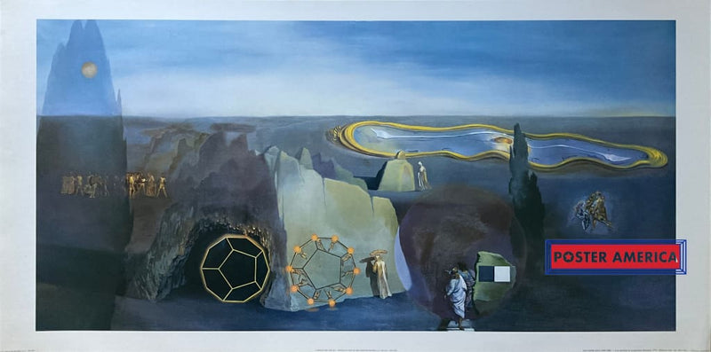 Load image into Gallery viewer, Salvador Dali Searching For The Fourth Dimension Vintage Italian Import Art Print 19.
