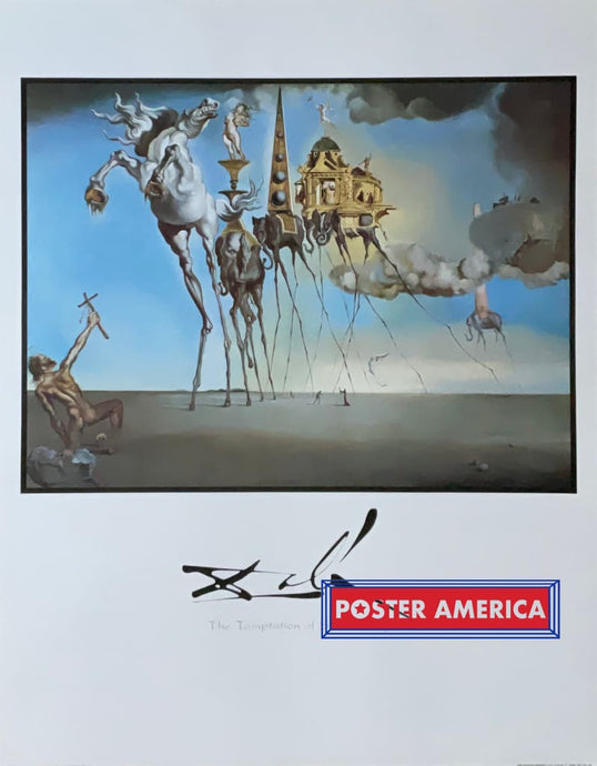 Salvador Dali The Temptation Of St. Anthony Vintage Art Print 22 X 28 Posters Prints & Visual