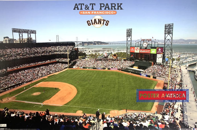 San Francisco At&t Park Poster 24 X 34