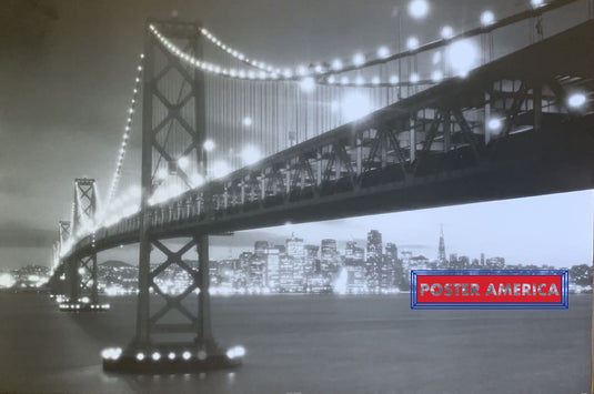San Francisco Bay Bridge By Peter Adams Poster 24 X 36