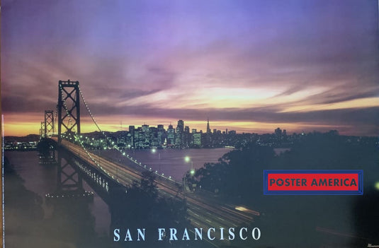San Francisco Sunset Poster 24 X 36