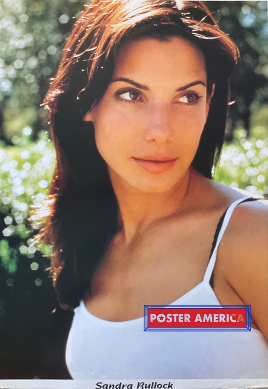 Sandra Bullock In Tank Top Portrait Shot Vintage Poster 24 X 34.5