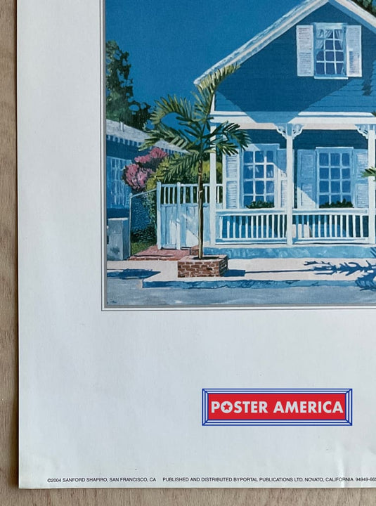 Sanford Shapiro Cottages Vintage Art Slim Print 12 X 36