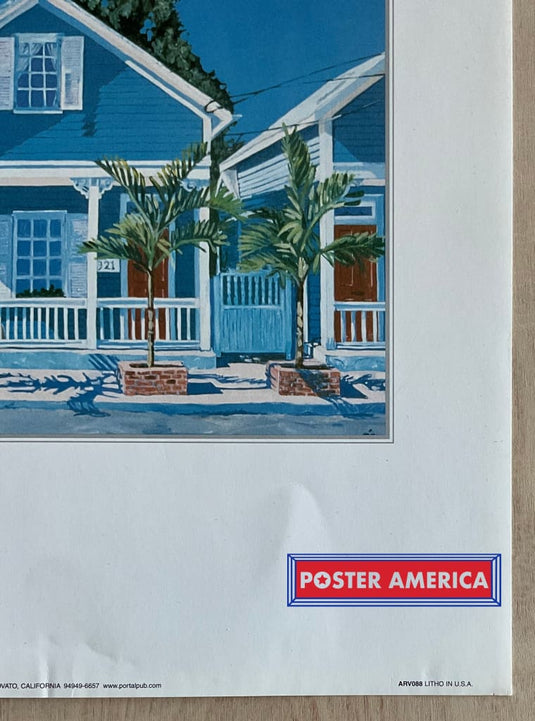 Sanford Shapiro Cottages Vintage Art Slim Print 12 X 36