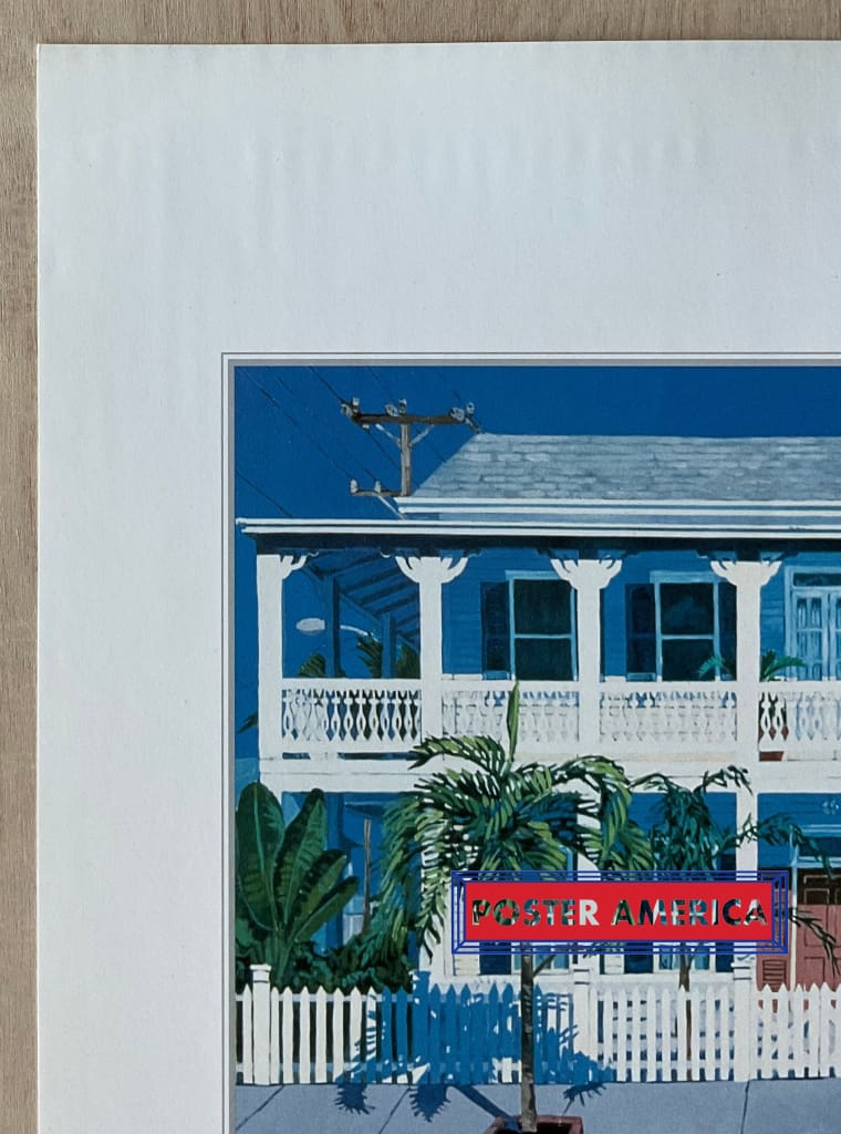 Load image into Gallery viewer, Sanford Shapiro Cottages Vintage Art Slim Print 12 X 36
