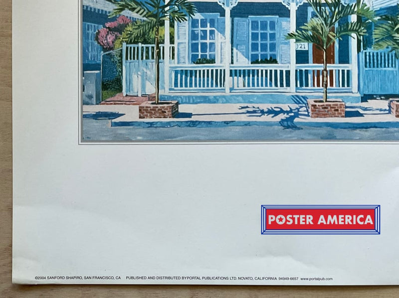 Load image into Gallery viewer, Sanford Shapiro Cottages Vintage Art Slim Print 12 X 36
