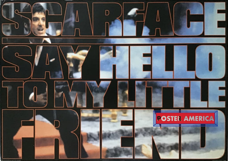 Load image into Gallery viewer, Scarface Say Hello To My Little Friend Poster 24 X 33.5
