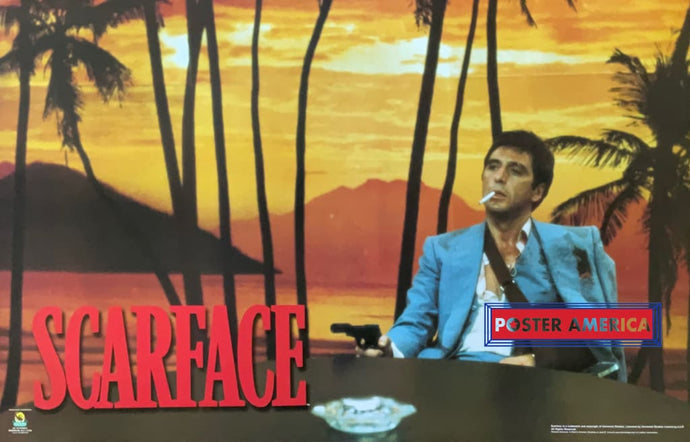 Scarface Tony Montana Confronts Frank Scene Poster 22.5 X 34.5